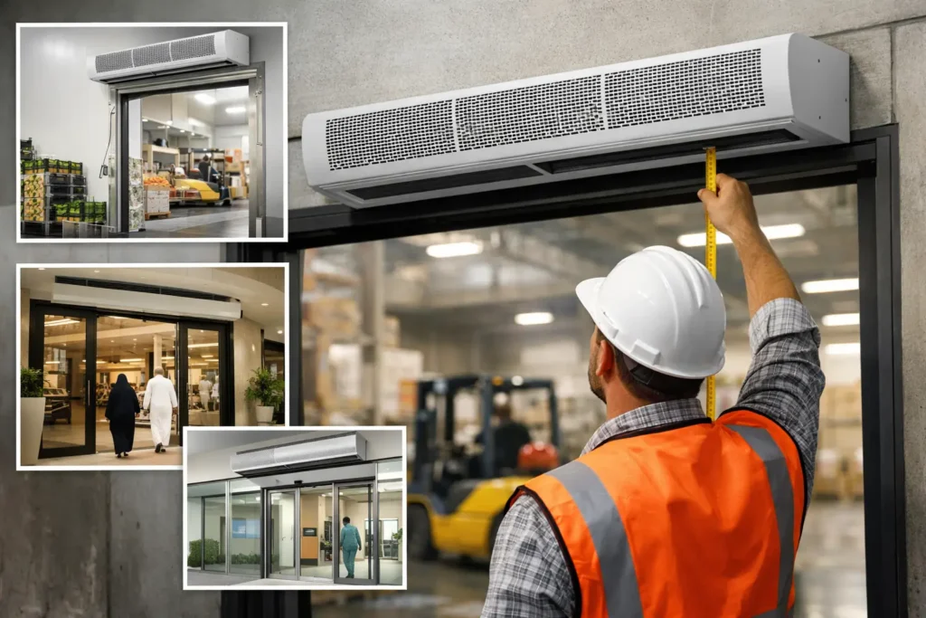 Air Curtain Mounting Height Calculator Guide