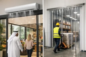 Air Curtain vs PVC Strip Curtains