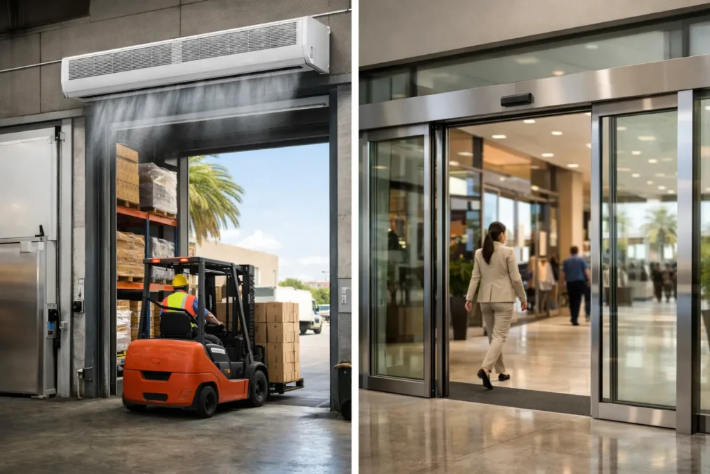 Air Curtains vs Automatic Doors