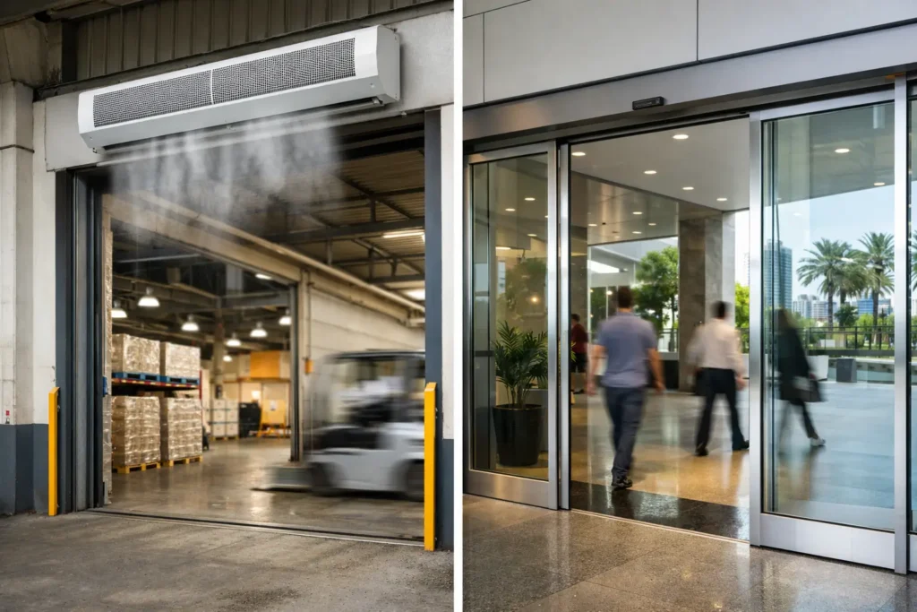 Air Curtains vs Automatic Doors