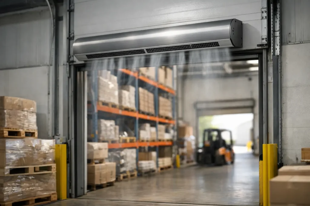 Industrial Air Curtain for Warehouse Use