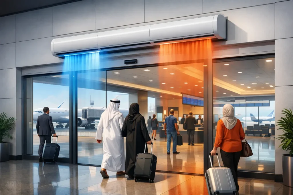 Airport Air Curtain Project Example for Terminals
