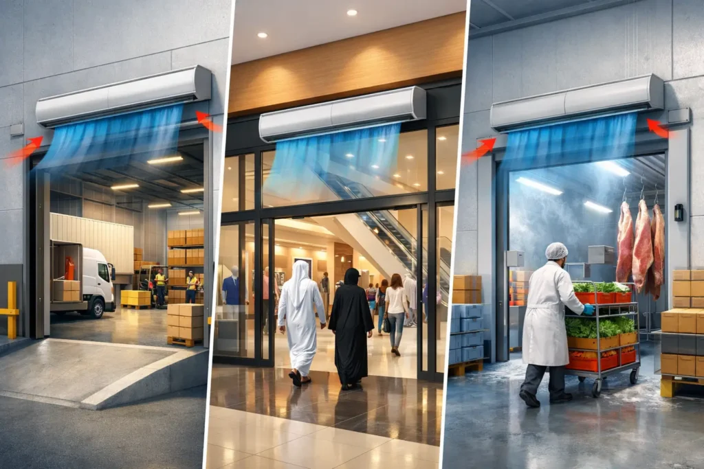 Entrance Airflow Design for Commercial Doors