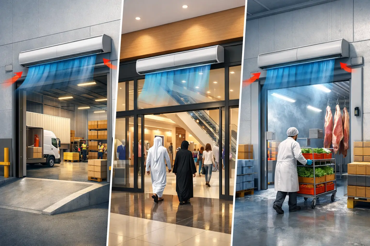 Entrance Airflow Design for Commercial Doors