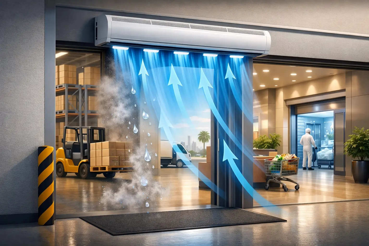 How Entrance Airflow Reduces Humidity at Doors