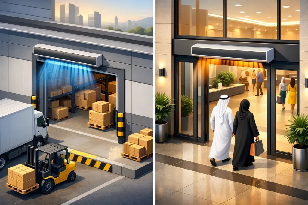HVAC Load Reduction at Commercial Entrances