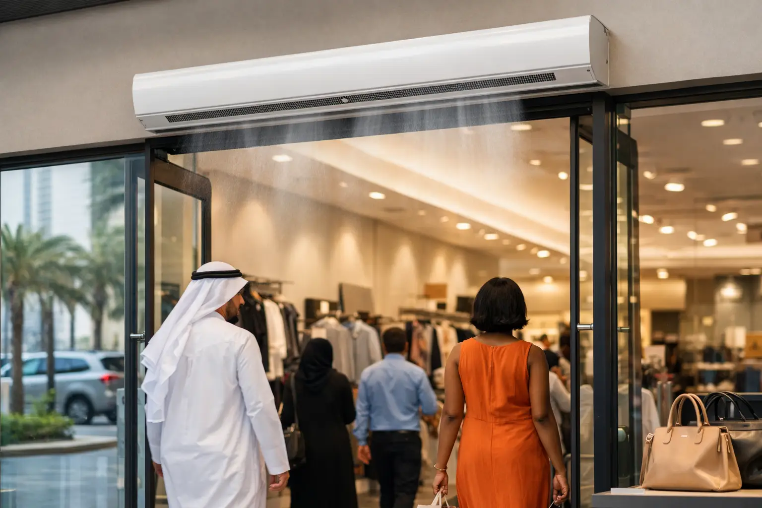 A Retail Entrance Air Curtain Example That Works