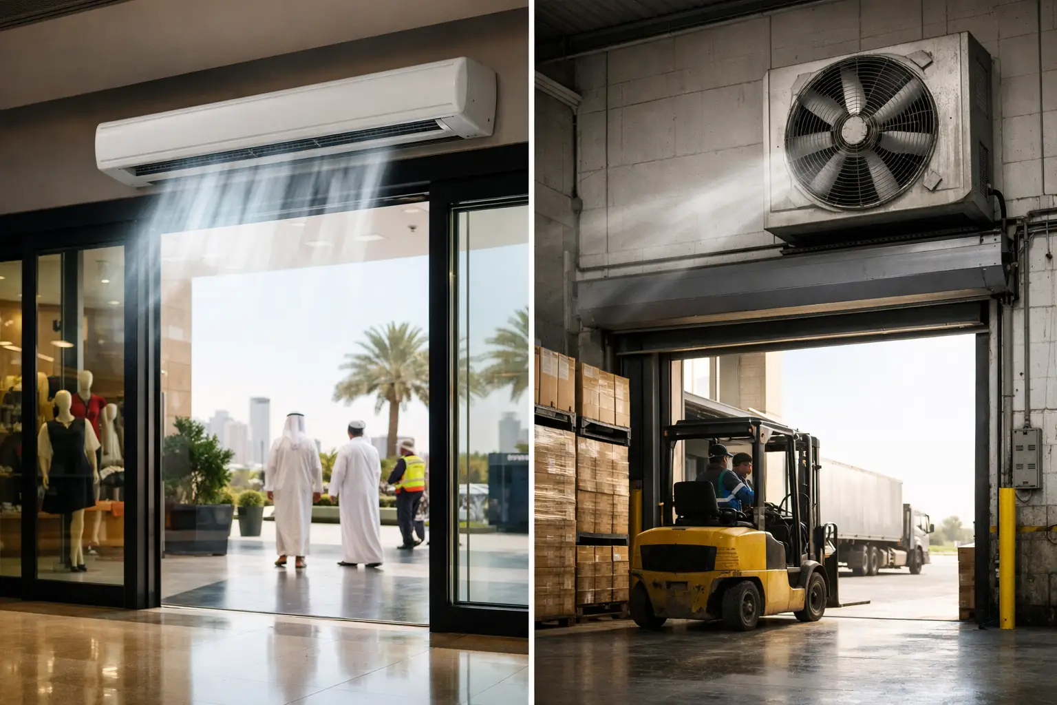 Air Curtain Versus Exhaust Ventilation for Entries