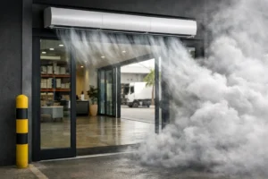 Can Air Curtains Stop Smoke at Commercial Doors?