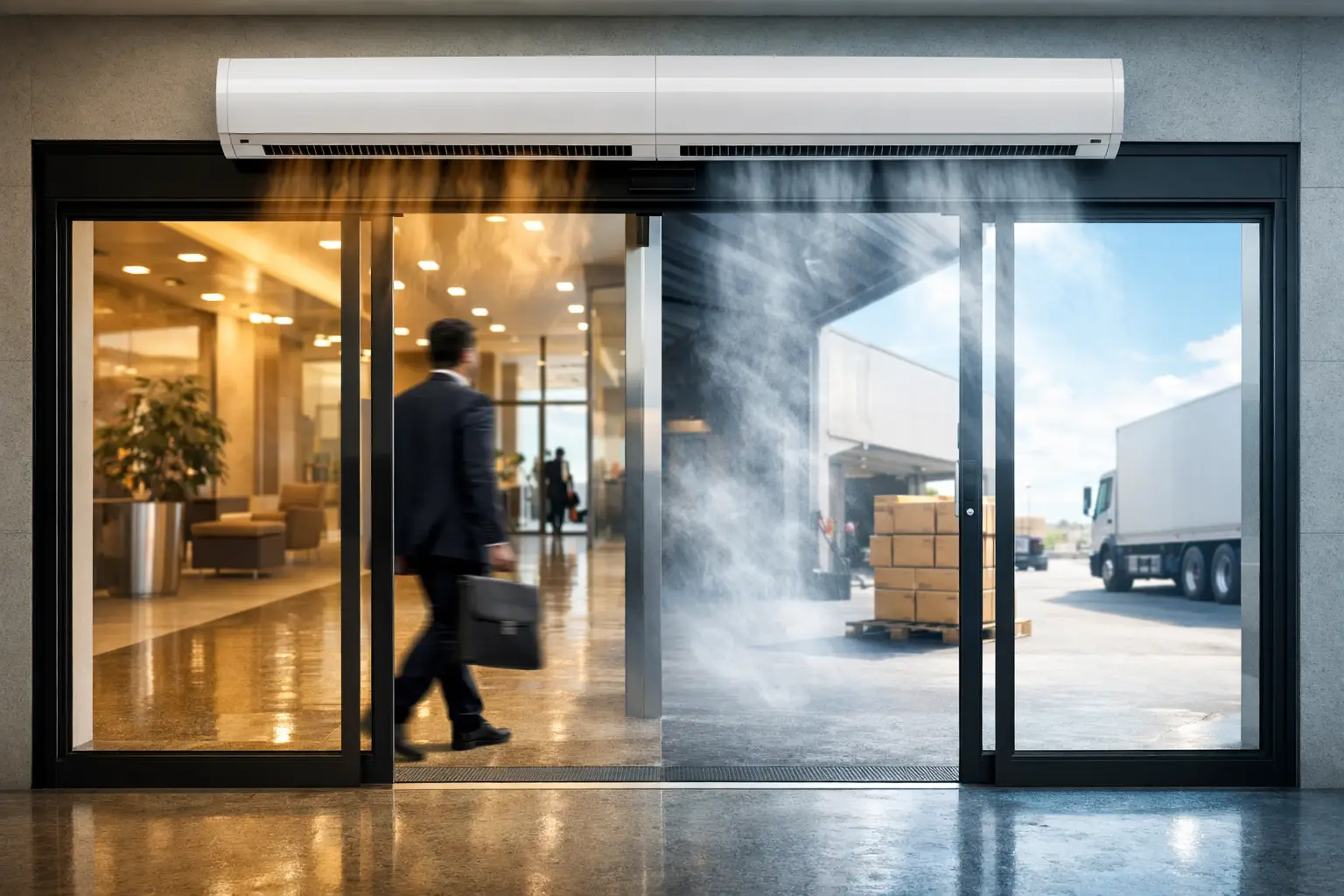 Cooling Loss at Commercial Entrances: Control It