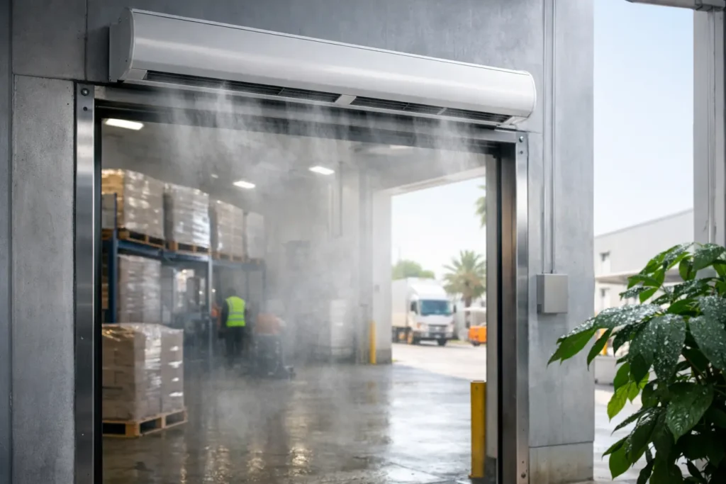 Do Air Curtains Reduce Humidity at Entrances?
