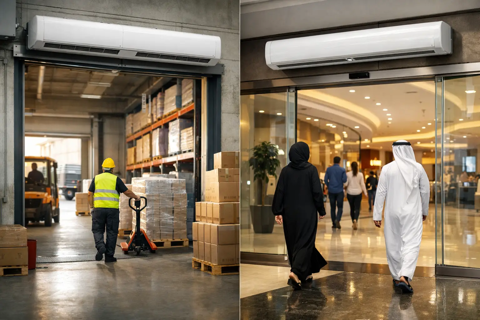 Dynamic Series Air Curtain Review for Busy Doors