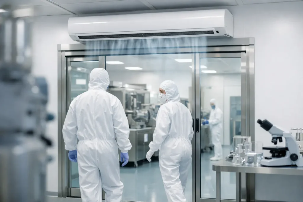 How Air Curtains Support Cleanrooms in Practice