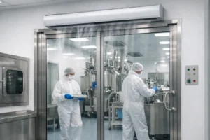 Pharmaceutical Barrier Example at a Cleanroom Door