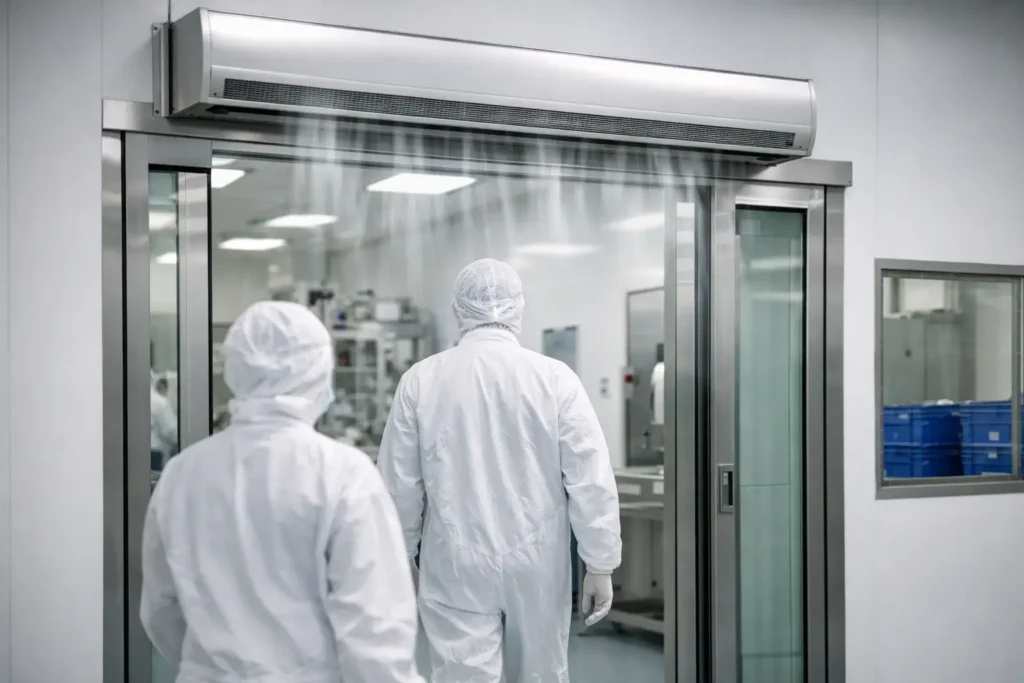 Cleanroom Air Curtains for Controlled Entries