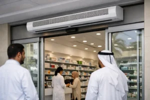 Pharmacy Air Curtains for Cleaner Entrances