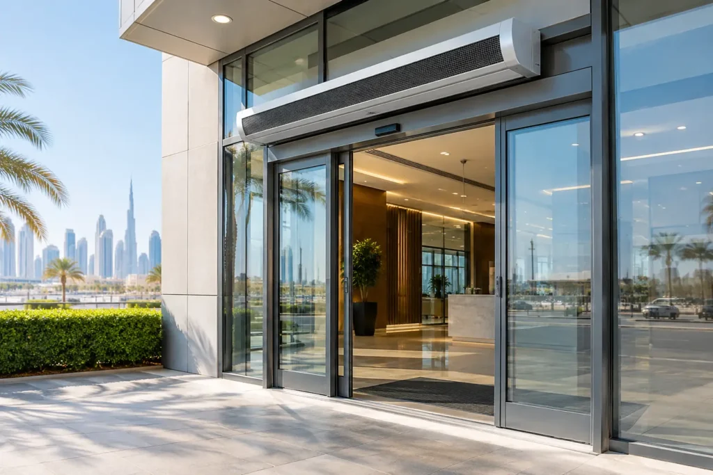Desert Cooling for Commercial Building Entrances