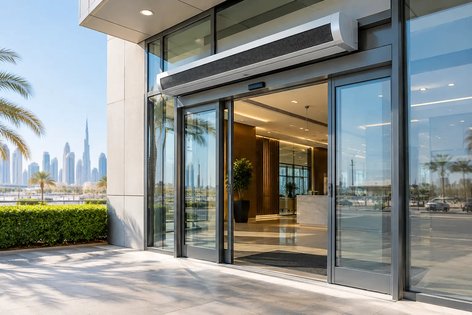 Desert Cooling for Commercial Building Entrances