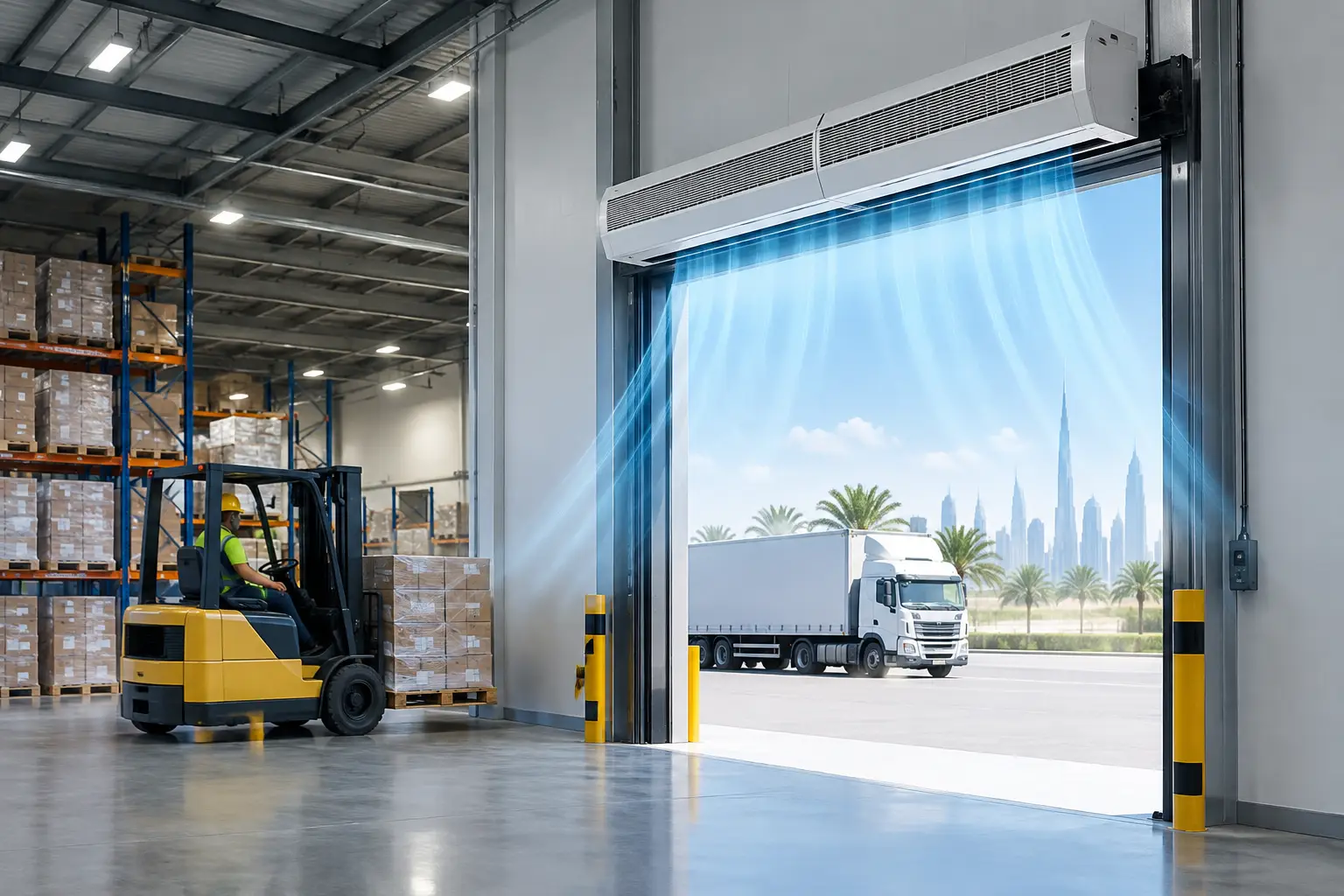 Dynamic Series Performance Assessment for Air Curtains